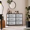 Sorbus 6 Drawers Dresser- Storage Unit with Steel Frame, Wood Top, Fabric Bins - for Bedroom, Closet, Office and more